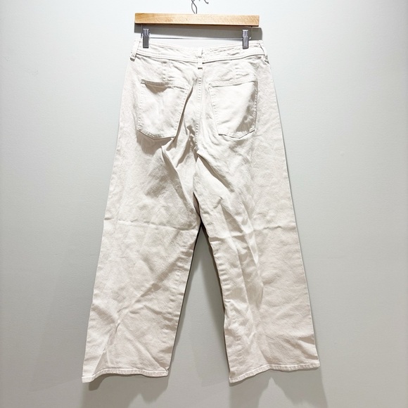 Universal Thread Wide Leg Jeans Ankle Length in Off-White/Cream Pants Size 12 - Picture 2 of 6